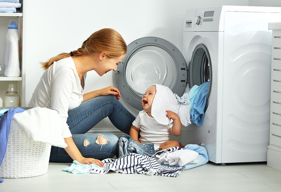 شستن لباس نوزاد با ماشین لباسشویی 